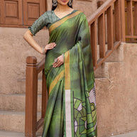 Chitralekha Tussar Saree with Blouse for Premium Ethnic and Designer Wear | ALL-CHITRALEKHA VOL-01