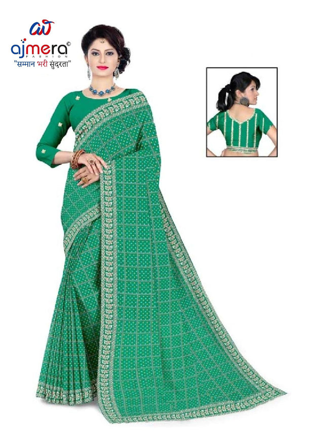 Beautiful Printed Saree with Blouse Piece for Cultural Celebrations  | TD-MAKKHAN MALAI