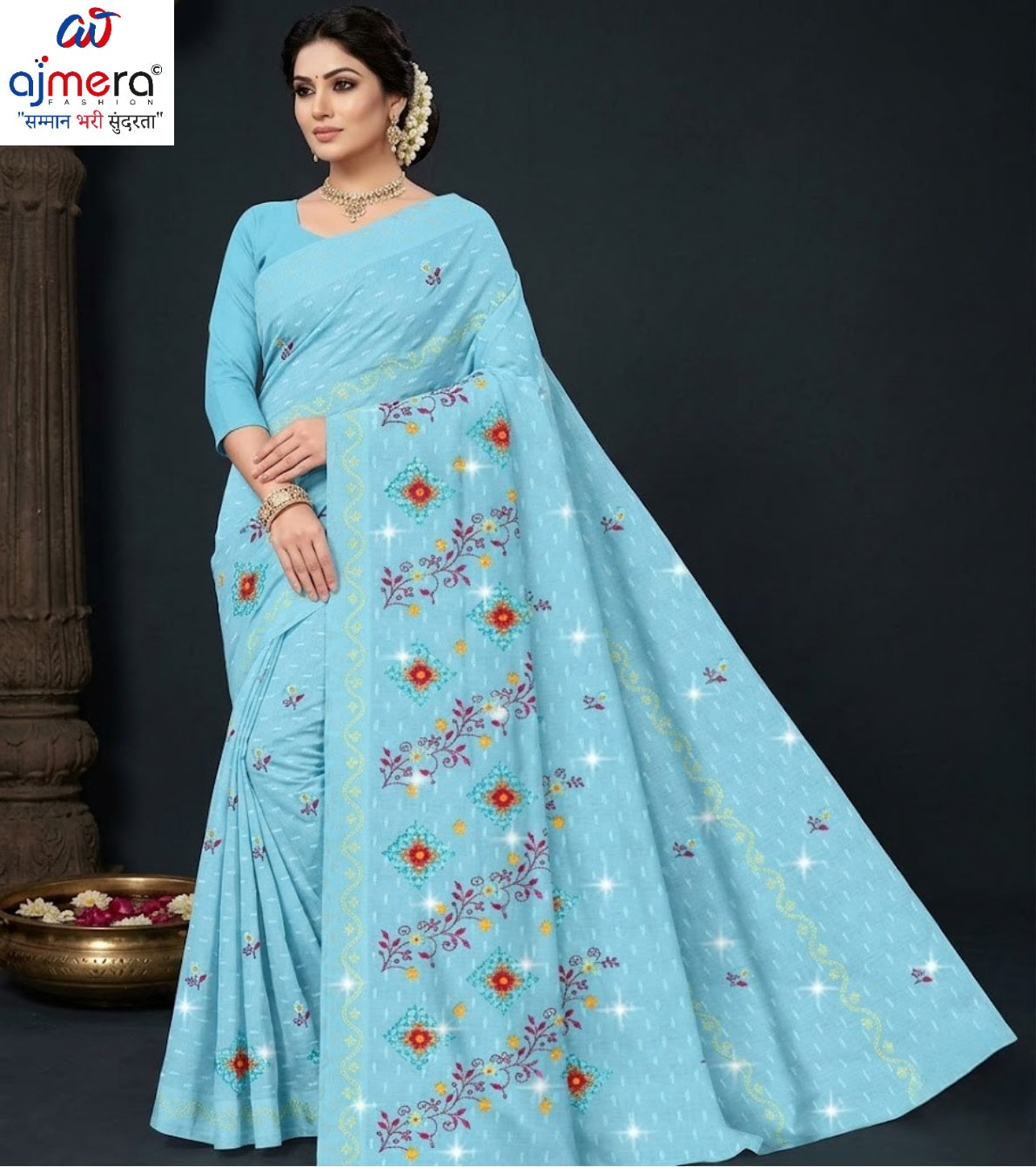 Suti Cotton Saree with Without Blouse for Premium Ethnic and Traditional Wear | PJA-MERI KIRAN