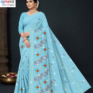 Suti Cotton Saree with Without Blouse for Premium Ethnic and Traditional Wear | PJA-MERI KIRAN