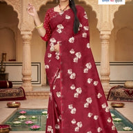 Trendy Printed Saree with Blouse Piece for Women’s Ethnic Wardrobe | GLC-PARVANA