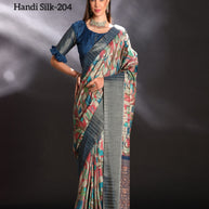 Handi Silk Handloom Silk Saree with Blouse for Premium Ethnic and Traditional Wear | ALL-HANDI SILK VOL-02
