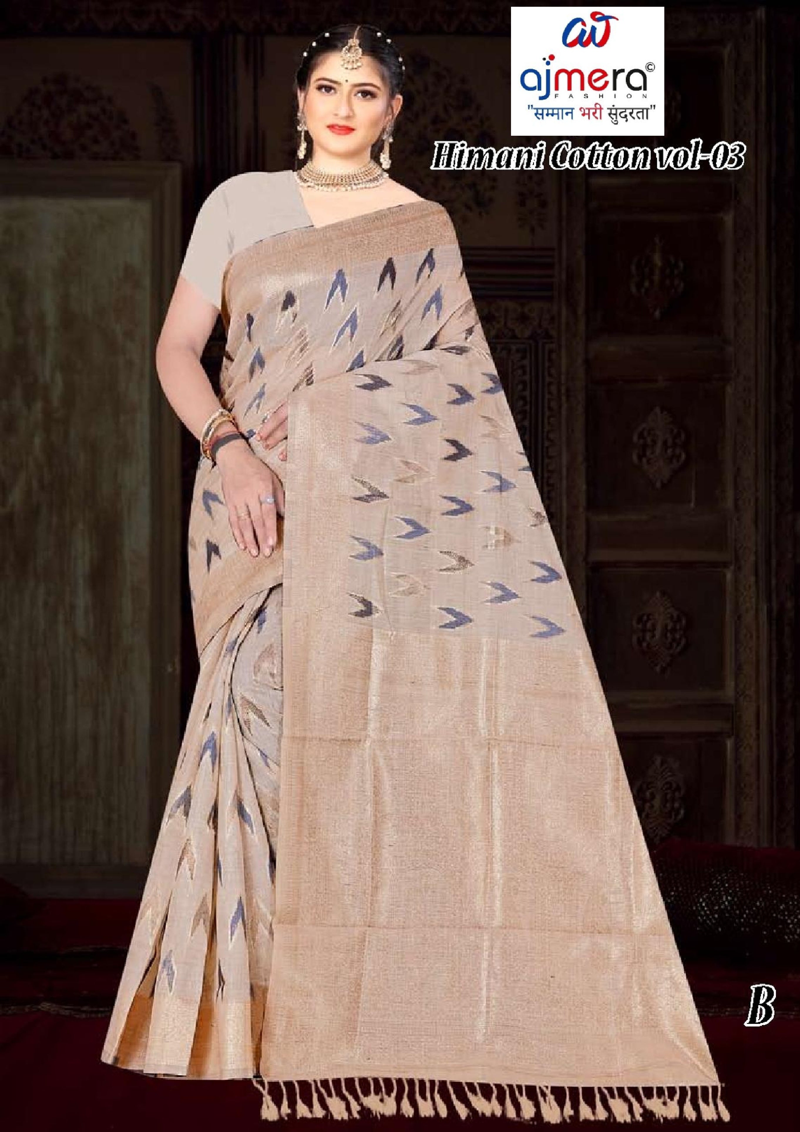 Fashionable Jacquard Silk Saree with Blouse Piece for Special Events | TUL-HIMANI COTTON VOL-03