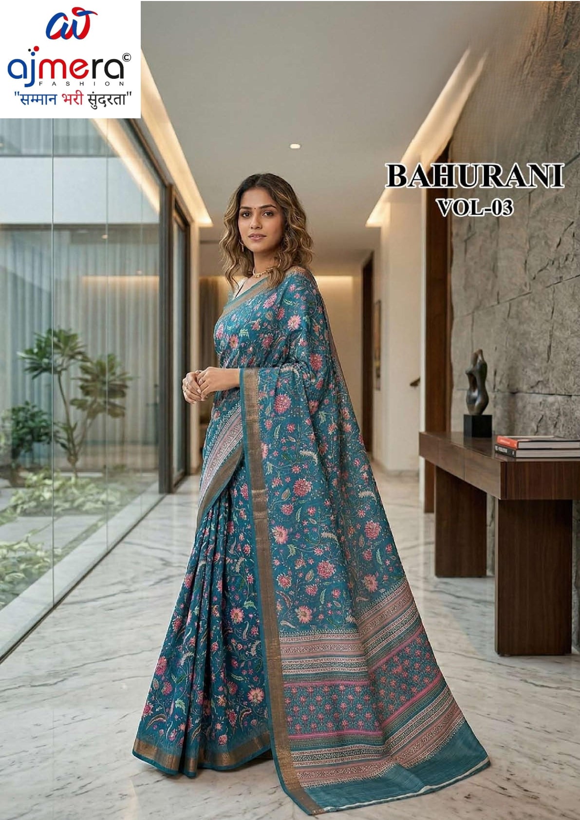 Fashionable Printed Saree with Blouse Piece for Festive Collection | RMF-BAHURANI VOL-3