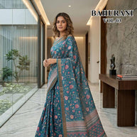 Fashionable Printed Saree with Blouse Piece for Festive Collection | RMF-BAHURANI VOL-3