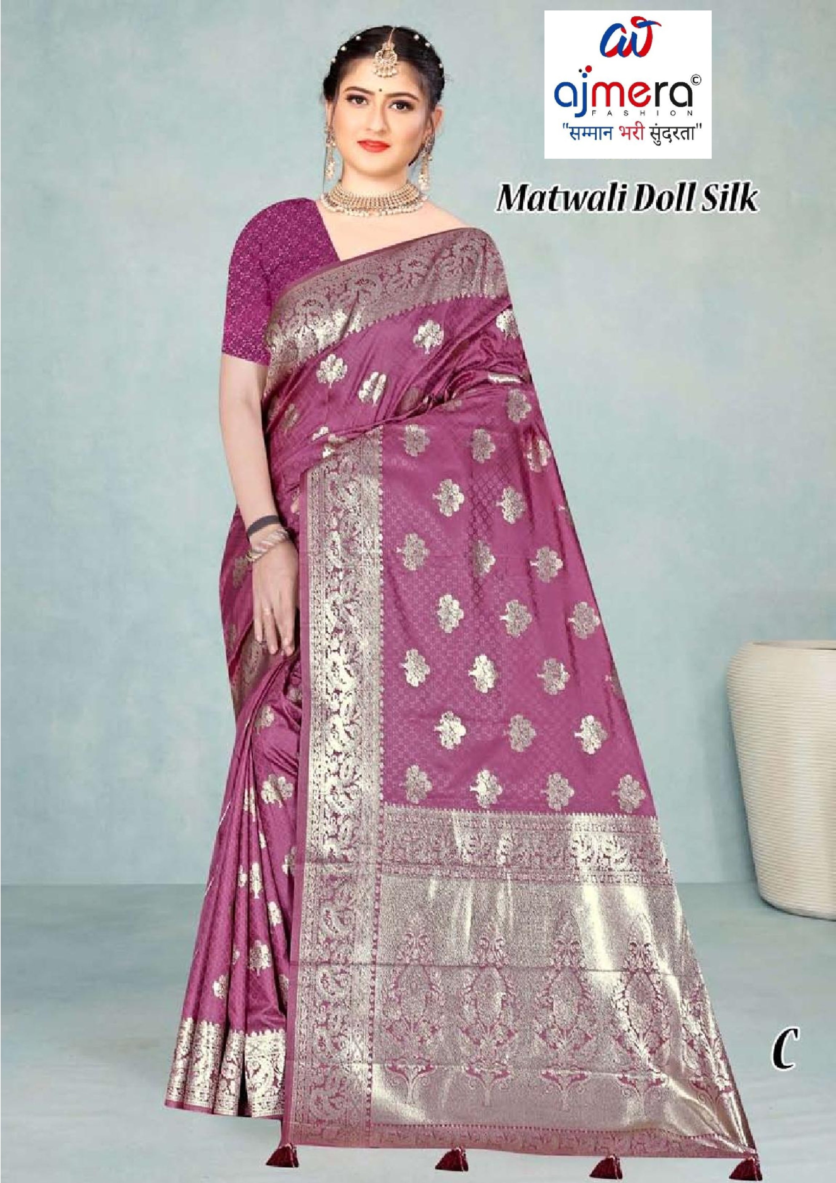 Premium Elegance Jacquard Silk Saree With Blouse Piece | TUL-MATWALI DOLL SILK
