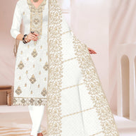 Premium Jaam Unstitched Suit Set | KVF-PINKY