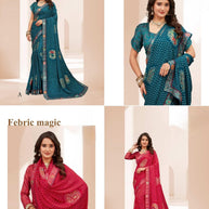 Fashionable Printed Saree with Blouse Piece for Festive Collection | RDD-NIKITA VOL-03