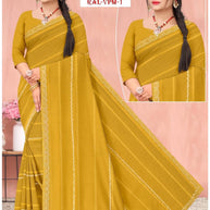 Printed Dyed Matching Saree with Blouse Piece for Premium Ethnic and Traditional Wear | RAL-VPM-1