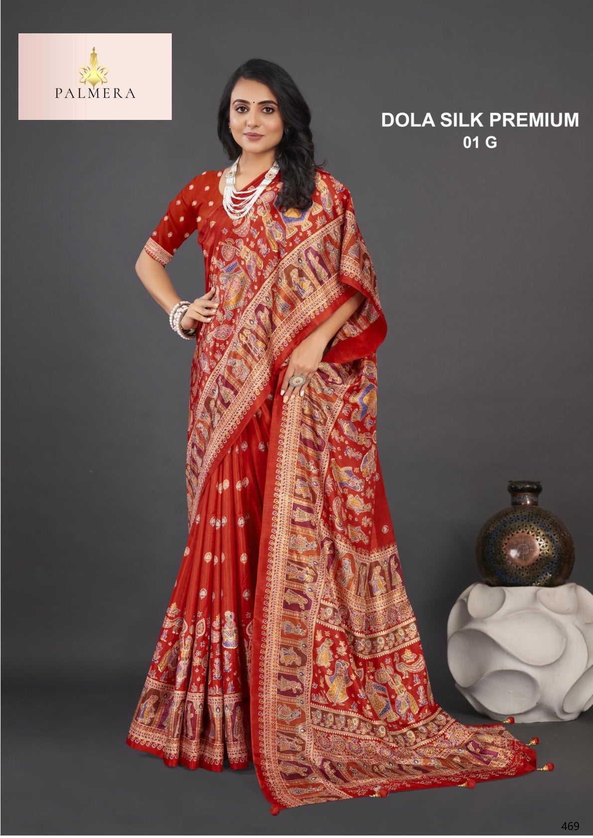 Dola Silk Premium Art Silk Saree with Blouse for Premium Ethnic Wear | ALL-DOLA SILK PREMIUM-01