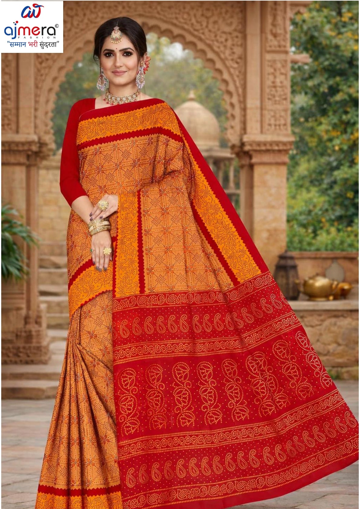 Handloom Cotton Saree with Without Blouse for Premium Ethnic and Traditional Wear | DS-CHIKU BANDHANI