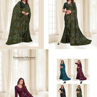 Premium Printed Saree with Matching Blouse Piece for Ethnic Elegance | RDD-KAAMYA VOL-02