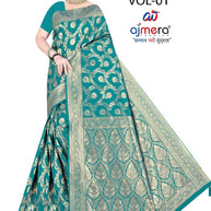 Trendy Jacquard Silk Saree With Blouse Piece | DBU-BANARASI SILK VOL-1