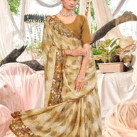 Chic Printed Saree with Blouse Piece for Sophisticated Ethnic Style | PRM-MISS UNIVERSE