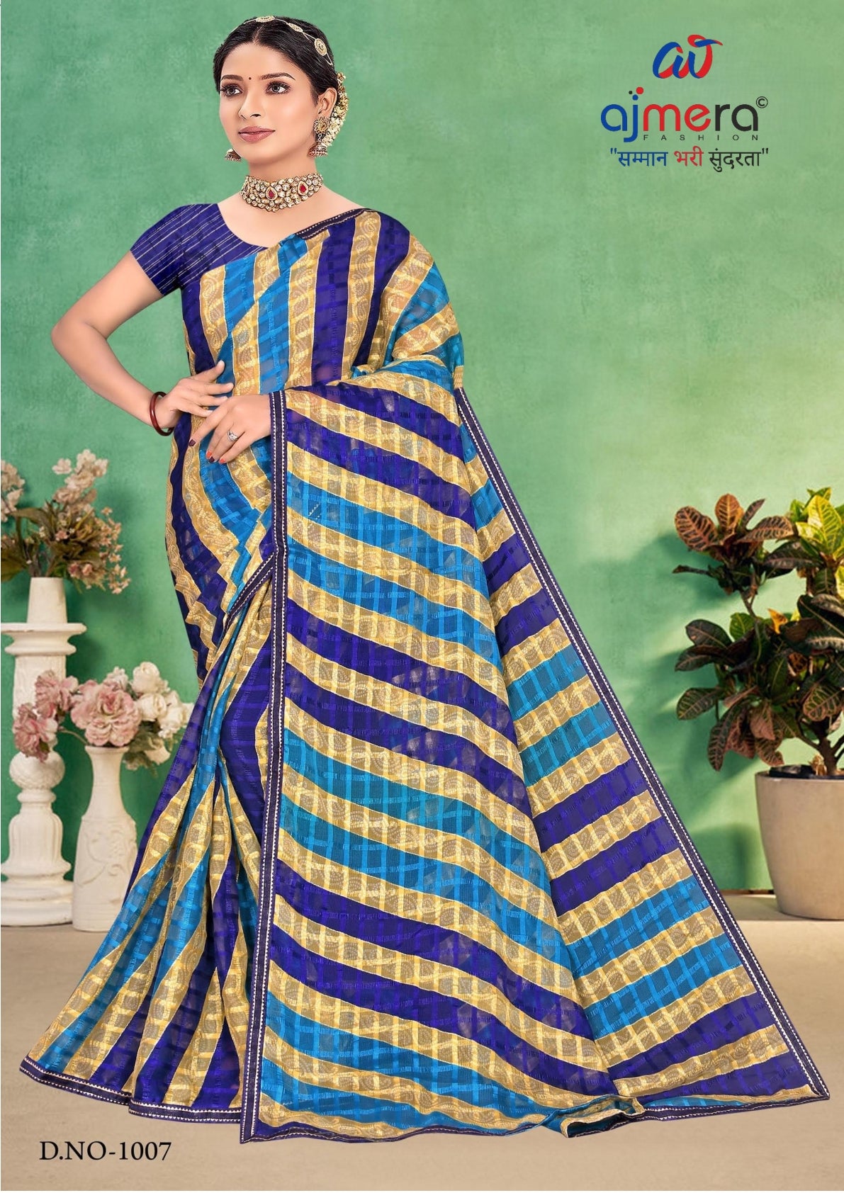Elegant Printed Saree with Designer Blouse Piece for Festive Wear  | SNR-SHEETAL