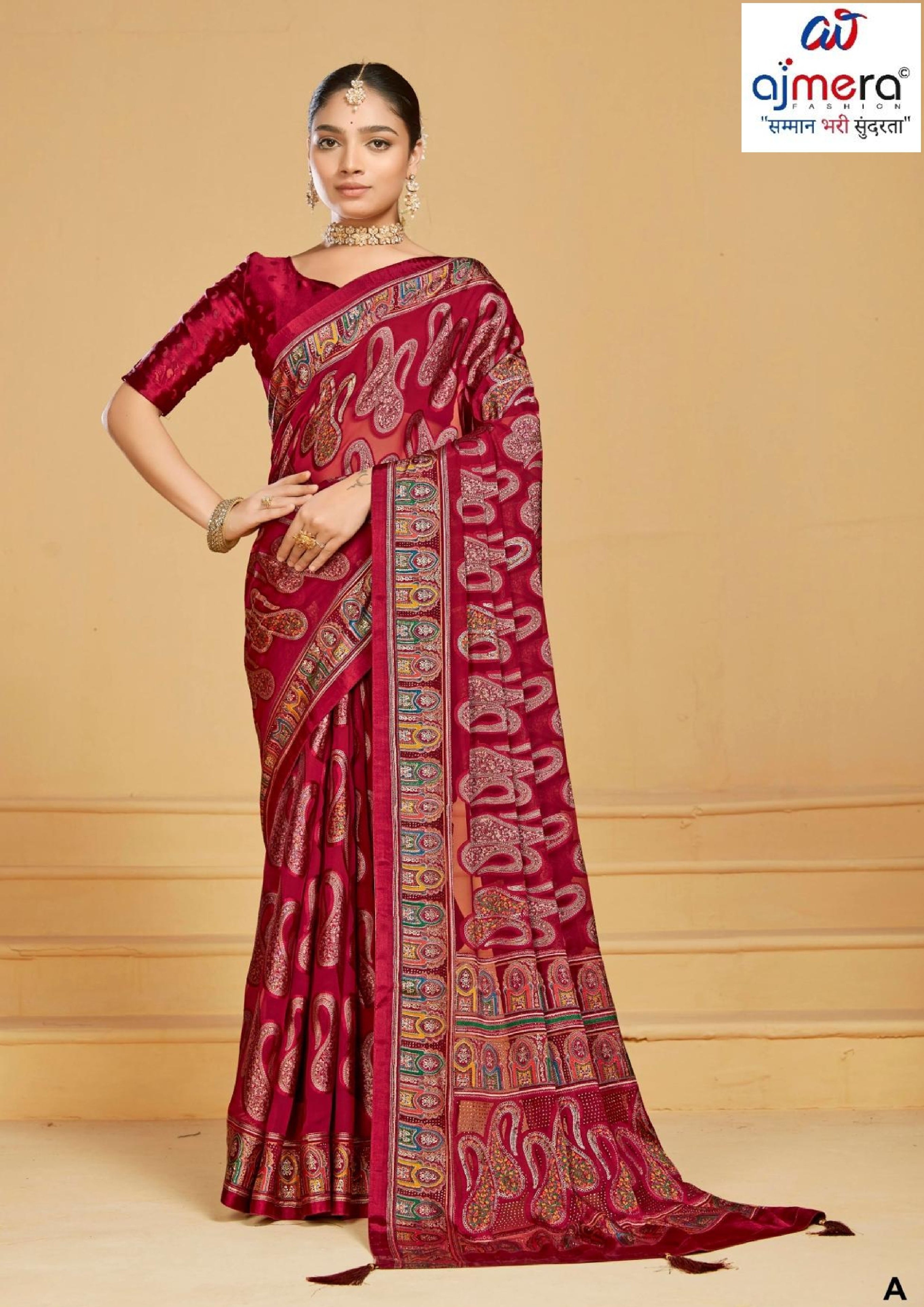 Chic Printed Saree with Blouse Piece for Sophisticated Ethnic Style  | RDD-VISHAKHA VOL-03