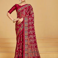 Chic Printed Saree with Blouse Piece for Sophisticated Ethnic Style  | RDD-VISHAKHA VOL-03