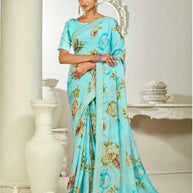 Premium Printed Saree with Matching Blouse Piece for Ethnic Elegance | RDD-GULISTA