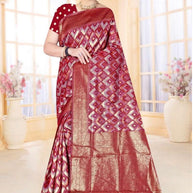 Fancy Jacquard Silk Saree With Blouse Piece | TUL-AARTI SITA COTTON