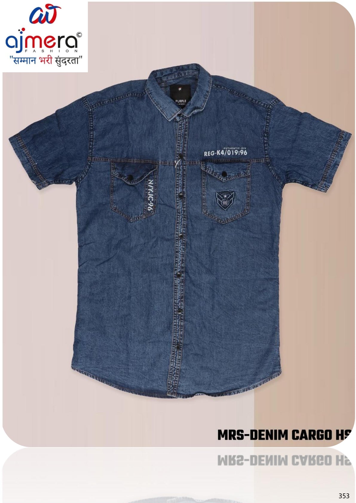 Mens Shirt Manufacturer India for Retailers | MRS-DENIM CARGO HS