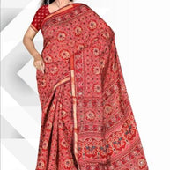 Graceful Printed Saree with Blouse Piece for Modern Ethnic Fashion  | VER-SHANTI-47831
