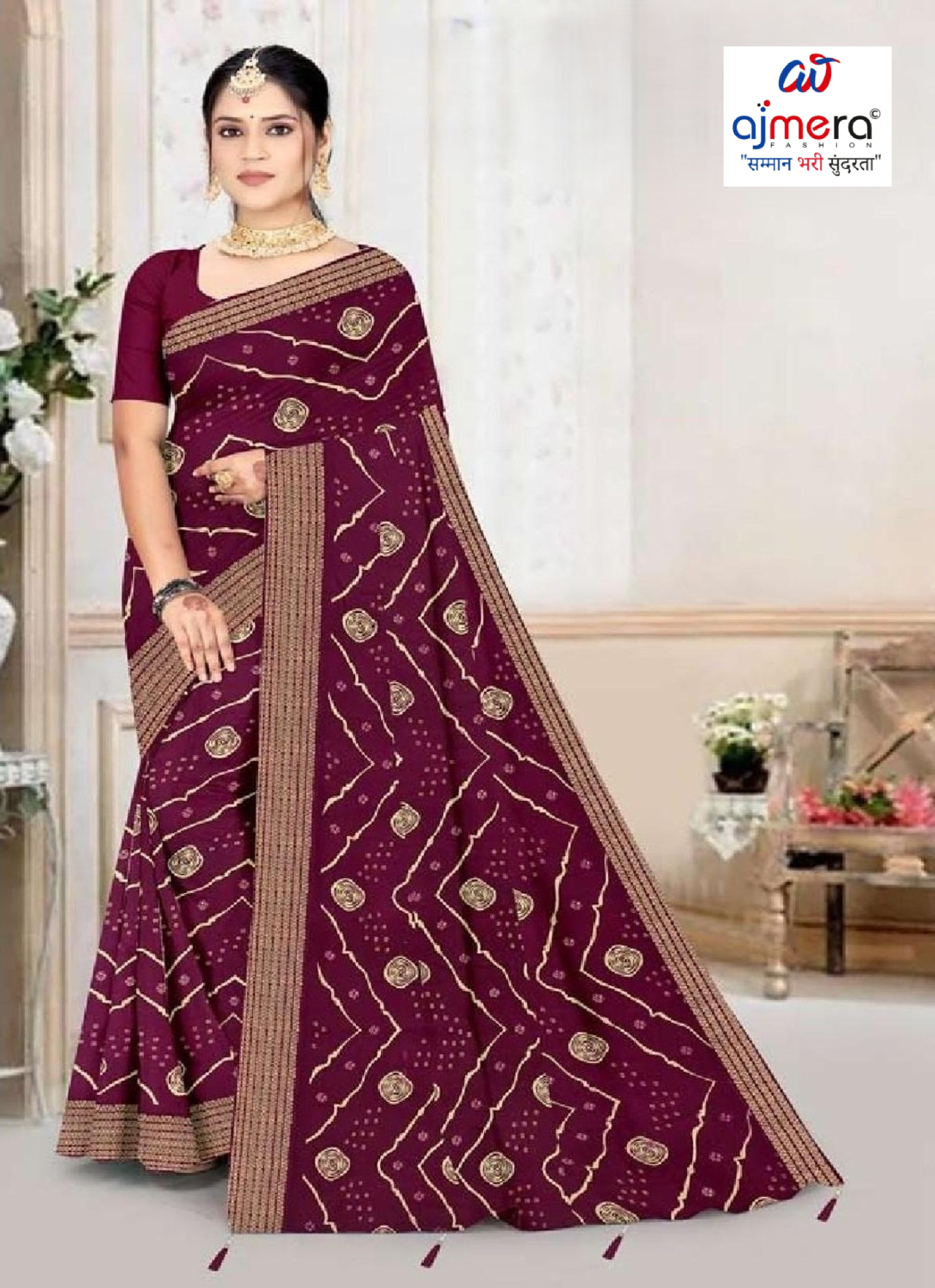 Trendy Printed Saree with Blouse Piece for Women’s Ethnic Wardrobe | GPT-GURUDEV