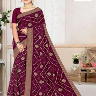 Trendy Printed Saree with Blouse Piece for Women’s Ethnic Wardrobe | GPT-GURUDEV