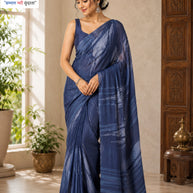 Weightless Print Loose Saree with Blouse for Premium Ethnic and Traditional Wear | CAS-DIAMOND CITY