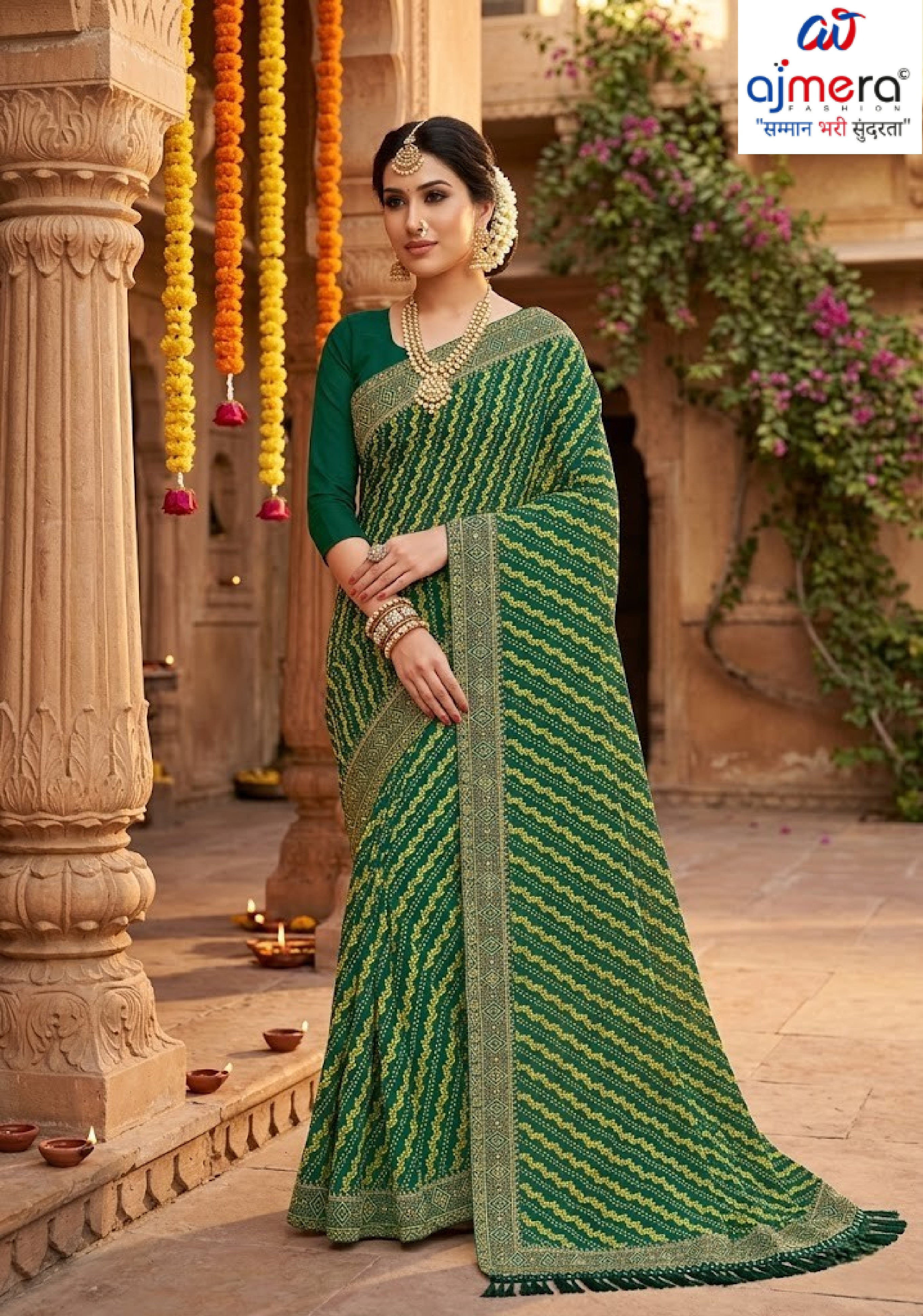 Latest Dyed Matching Saree without Blouse for Premium Ethnic and Traditional Wear | JP-GOLGAPPA