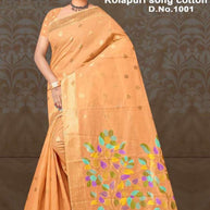 Luxury Elegance Jacquard Silk Saree Without Blouse | TUL-KOLAPURI SONG COTTON
