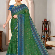 Contemporary Printed Saree with Blouse Piece for Premium Wear | SNR-SANDWISH