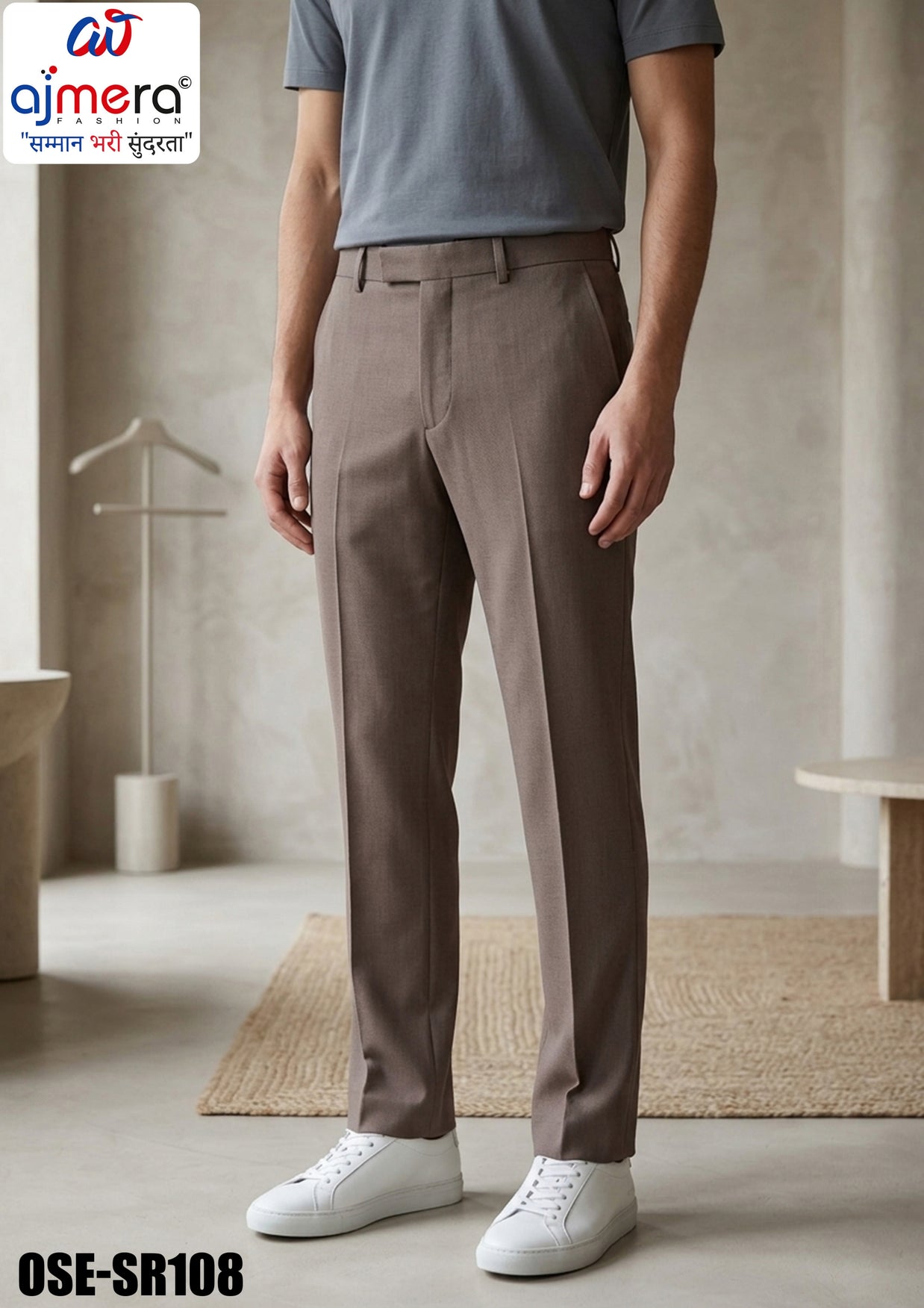 Premium Men's Formal Pant for Office & Business Wear | OSE-SR108