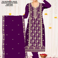Premium Georgette Blooming Unstitched Suit Set | KVF-MARYAM