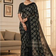 Ranial Print Loose Saree with Blouse for Premium Ethnic and Traditional Wear | AA-SULTAN{W.B}