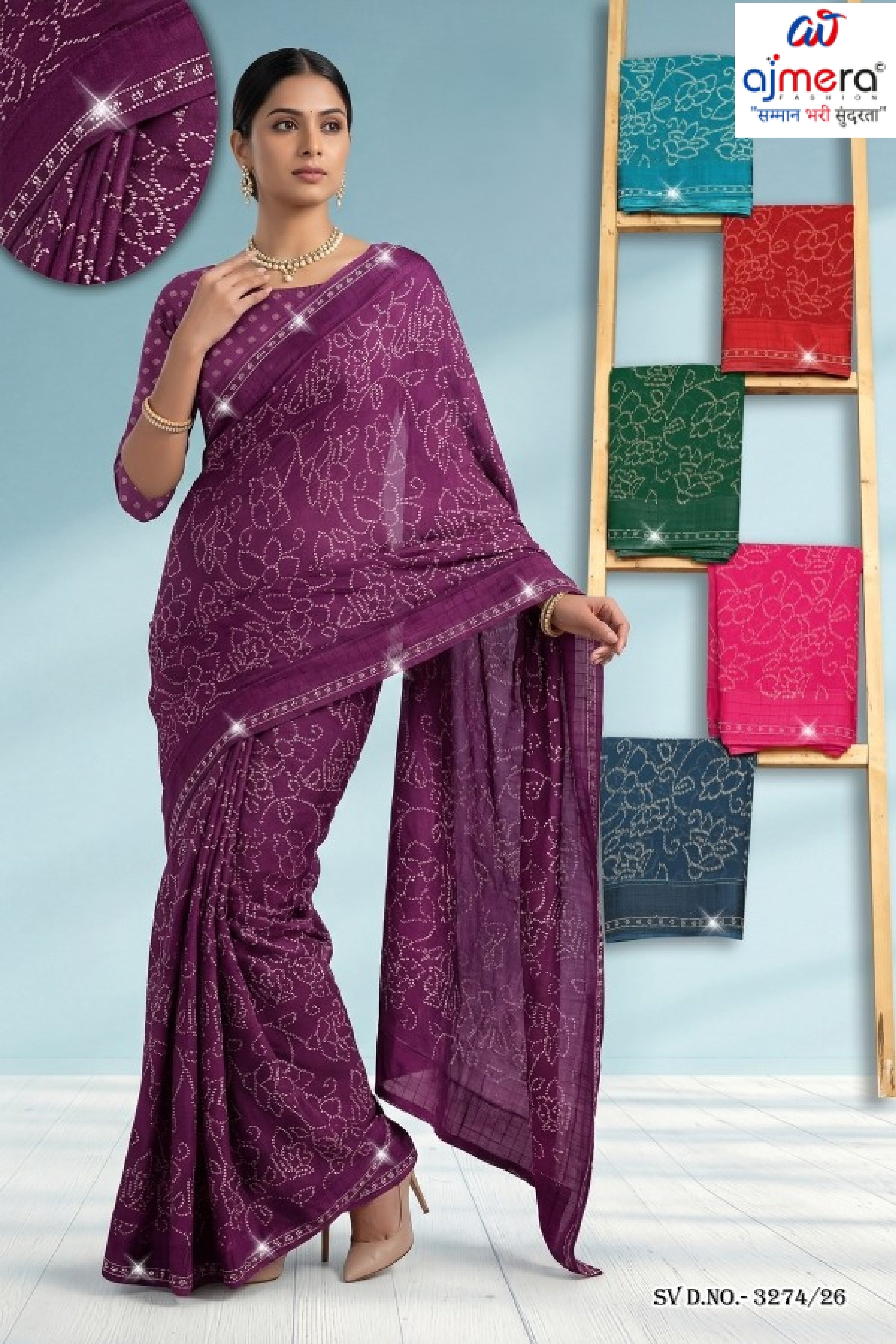 Graceful Printed Saree with Blouse Piece for Modern Ethnic Fashion | SSR-FESTIVAL