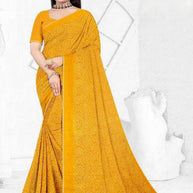 Exclusive Printed Saree with Blouse Piece for Elegant Ethnic Look  | SSR-HOLDEN