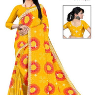 Fashionable Printed Saree with Blouse Piece for Festive Collection  | TD-DEVRANI