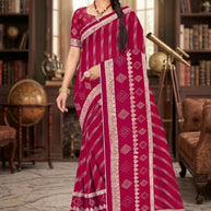 Contemporary Printed Saree without Blouse for Premium Wear | GLC-AMBIKA