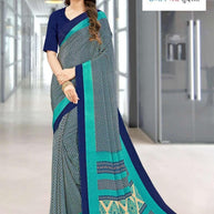 Printed Print Loose Saree without Blouse for Premium Ethnic and Traditional Wear | SIP-MISS WORLD