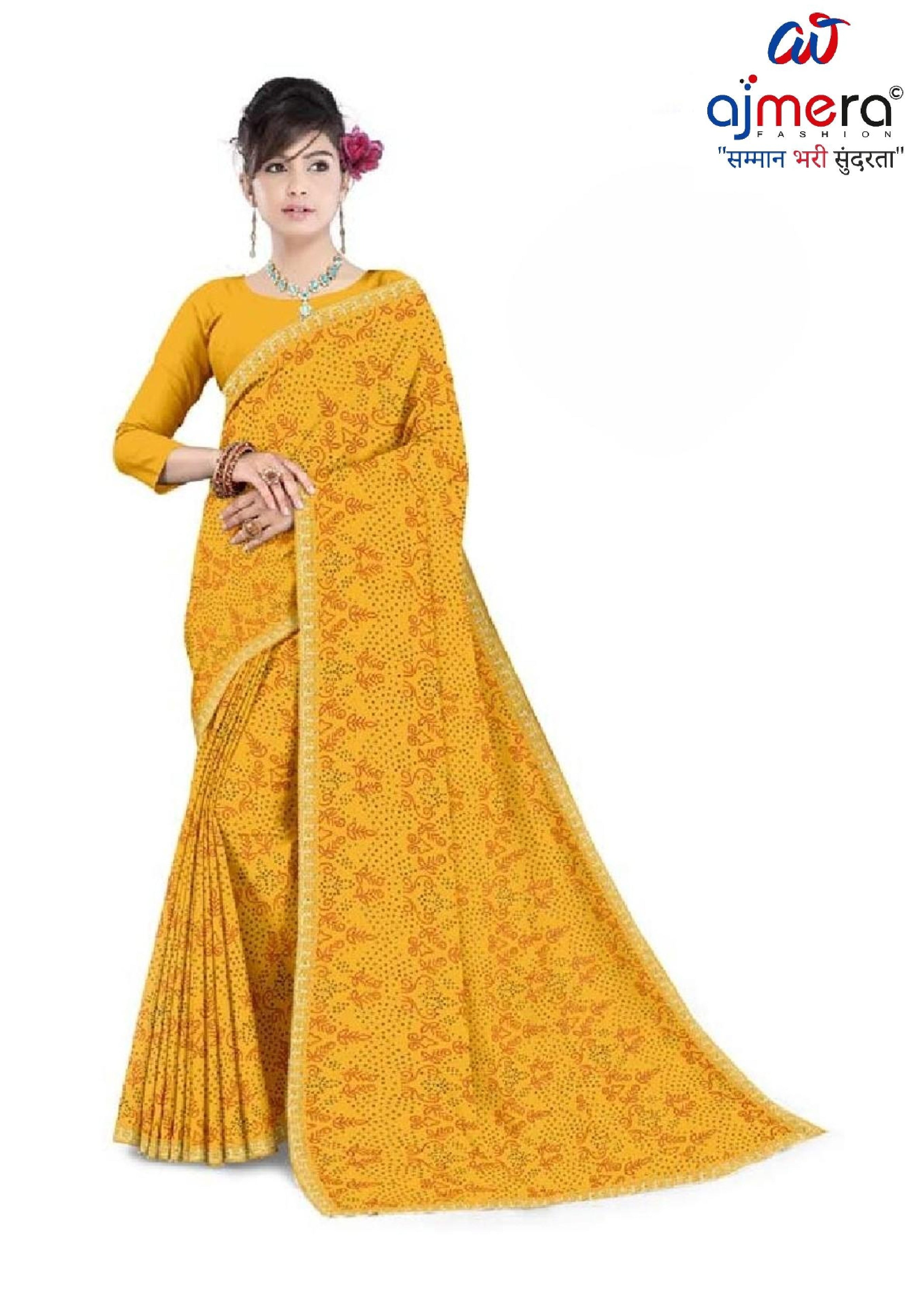 Beautiful Printed Saree with Blouse Piece for Cultural Celebrations | TD-SAVAN