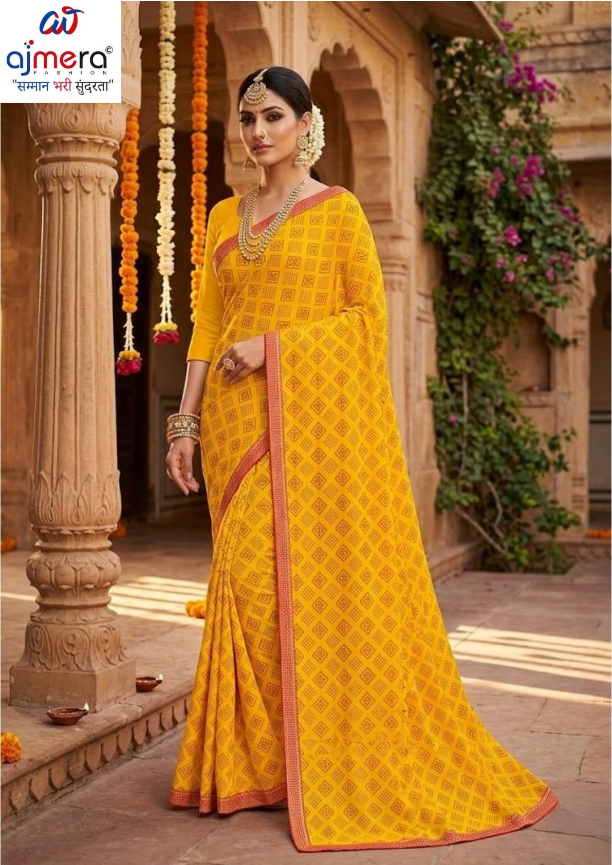 Lycra Dyed Matching Saree Collection without Blouse for Premium Ethnic and Traditional Wear | JP-SAAWARIYA