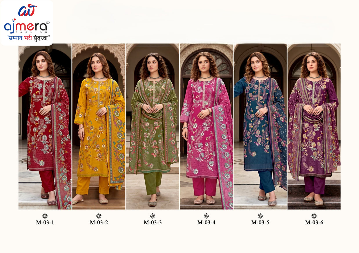 Ladies Cotton Unstitched Suit | VAS-BOSCO