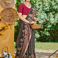 Classic Printed Saree with Blouse Piece for Timeless Traditional Style | VDT-ZOYA BRASSO-20