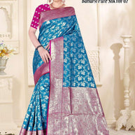 Signature Jacquard Silk Saree With Blouse Piece | TUL-BANARSI PURE SILK VOL-02