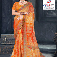 Fashionable Printed Saree with Blouse Piece for Festive Collection  | RMF-JASLEEN VOL-2