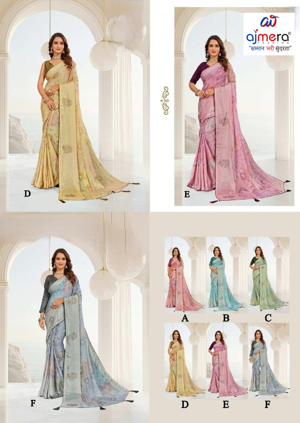 Exclusive Printed Saree with Blouse Piece for Elegant Ethnic Look | RDD-SHILPA