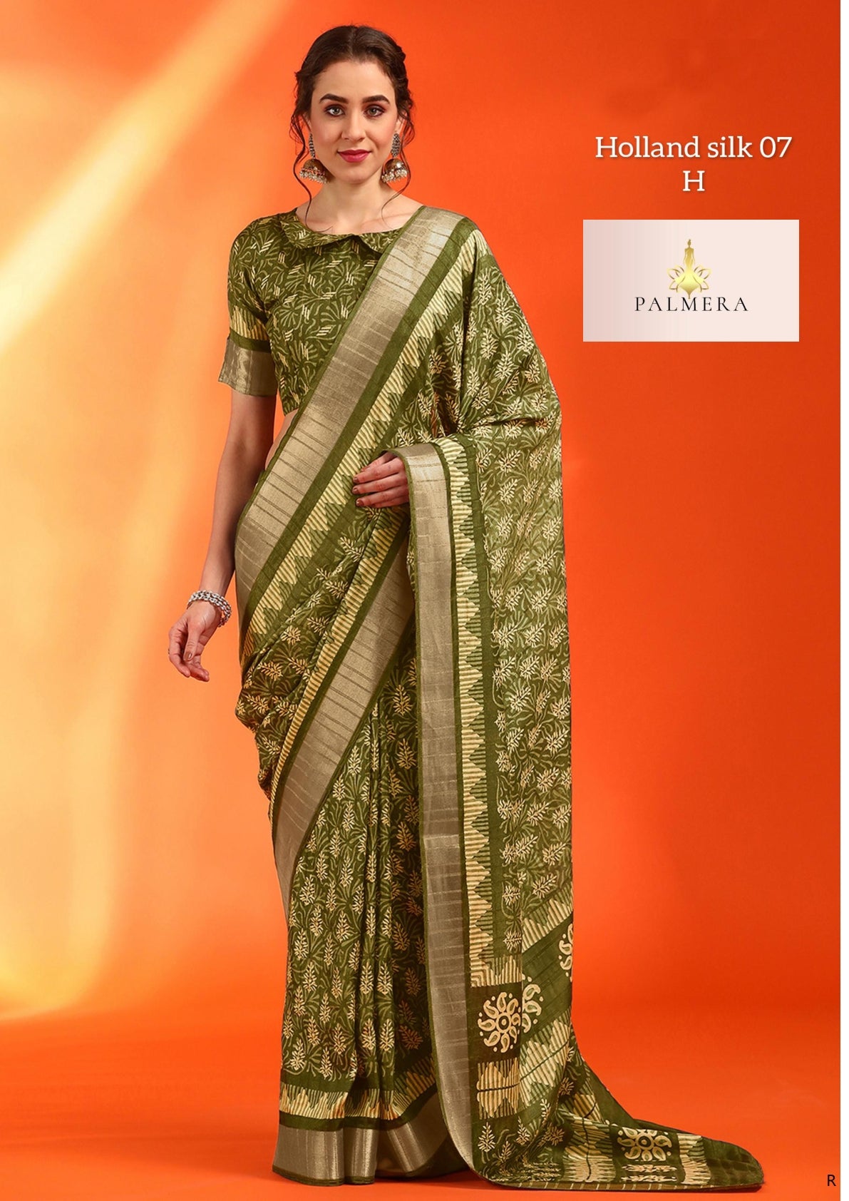 Holland Silk Kota Silk Saree with Blouse for Premium Ethnic and Traditional Wear | ALL-HOLLAND SILK-07