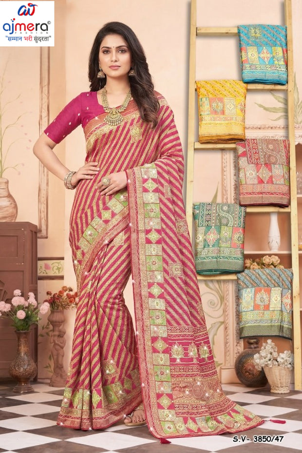 Designer Printed Saree with Blouse Piece for Special Occasions | SSR-FOCUS