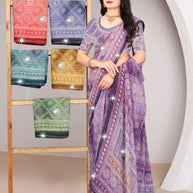 Fashionable Printed Saree with Blouse Piece for Festive Collection | SSR-PRIYATAMA