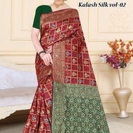 Exquisite Rapier Silk Matching Saree With Blouse Piece | TUL-KALASH SILK VOL-02